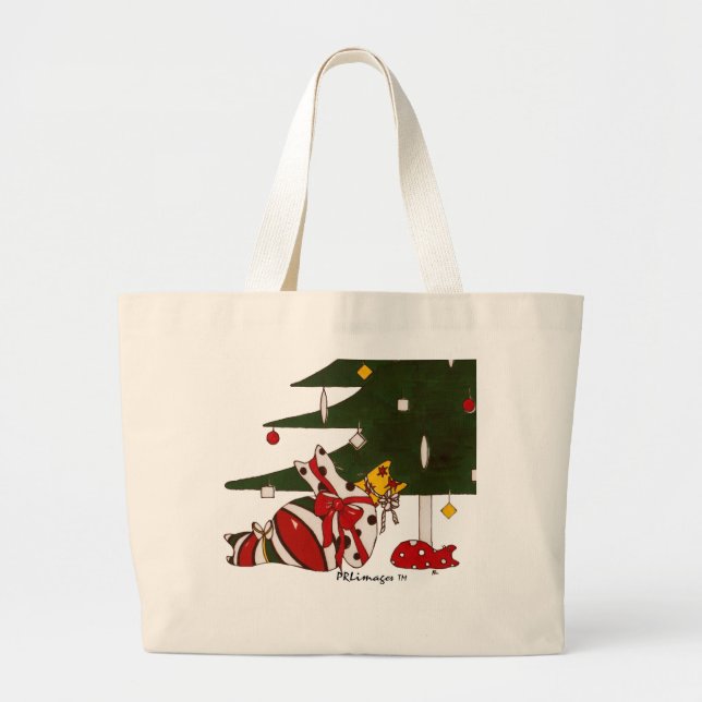 Gift Wrapped Cats Bag (Front)