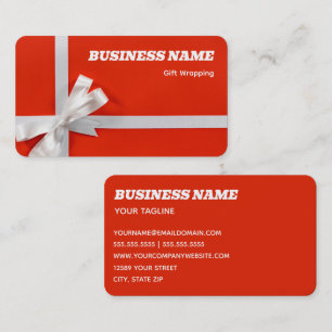 Gift Wrapping Business Card