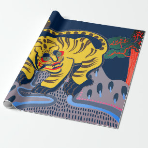 GIFT WRAPPING CHINESE TIGER PAPER