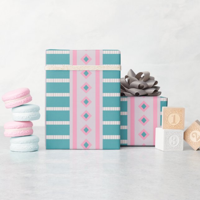 Gift Wrapping Paper, 30 inches x 6 feet Glossy Paper (Baby Shower)