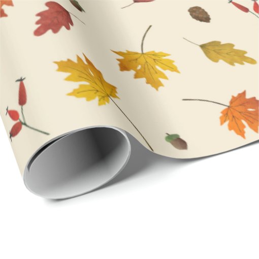 Gift Wrapping Paper Autumn Fall Foliage | Zazzle