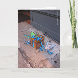 Gift-wrapping Sluggo Holiday Card