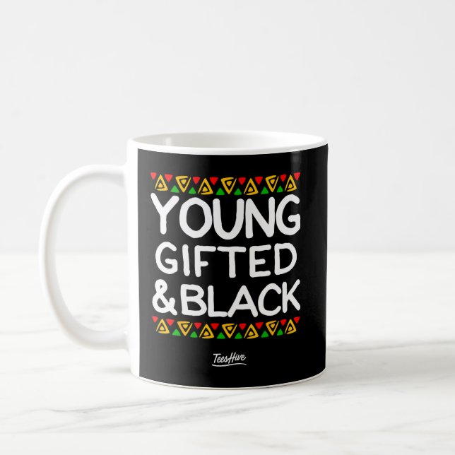 Gifted And Black Afrocentric African American   Coffee Mug (Left)