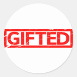 Gifted Stamp Classic Round Sticker