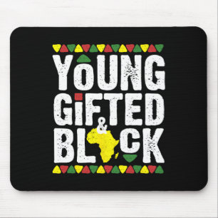 Gifted Young Black Dashiki African Pride History M Mouse Pad