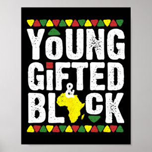 Gifted Young Black Dashiki African Pride History M Poster