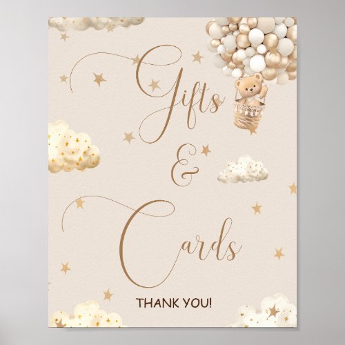 Gifts  Cards Teddy Bear Neutral Baby Shower Sign