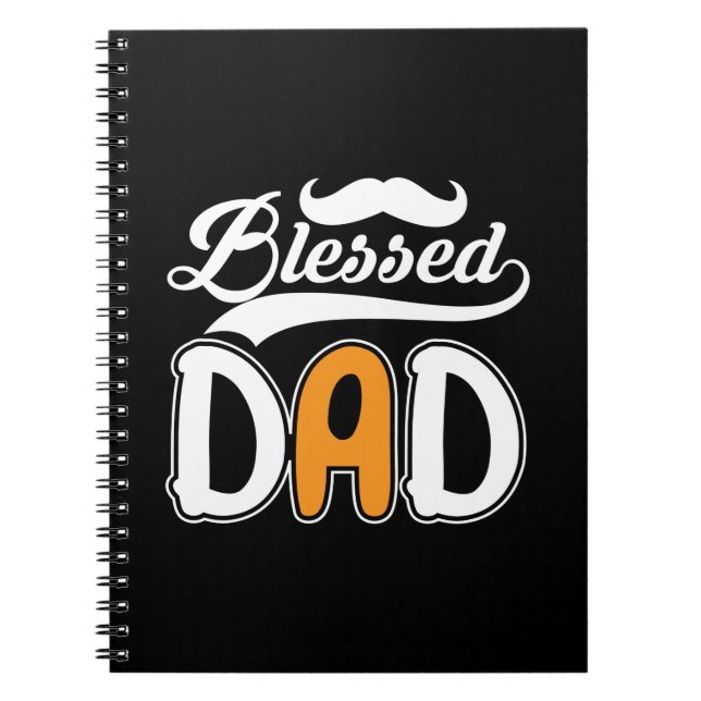 Gifts Dad | Blessed Dad Notebook (Front)