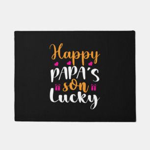 Gifts Dad Happy Papa's Son Lucky Doormat