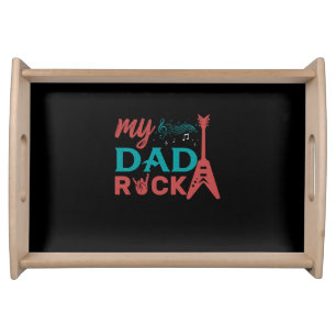 Gifts Dad My Dad Rock Serving Tray