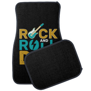 Gifts Dad   Rock And Roll Dad Car Floor Mat