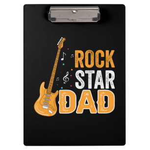 Gifts Dad   Rock Star Dad Clipboard