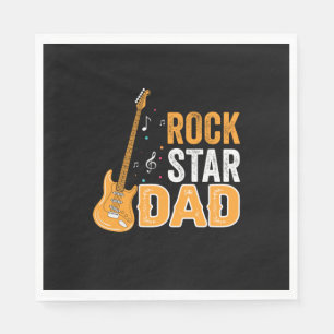 Gifts Dad   Rock Star Dad Napkins