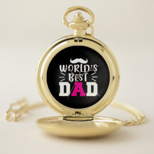 Gifts Dad World's Best Dad Pocket Watch
