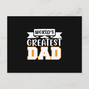 Gifts Dad World's Greatest Dad Postcard