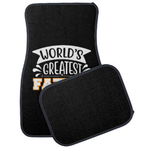 Gifts Dad World's Greatest Father Car Floor Mat