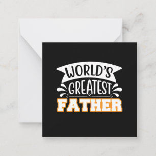 Gifts Dad   World's Greatest Father Note Card