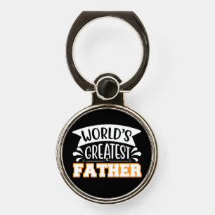 Gifts Dad World's Greatest Father Phone Ring Stand