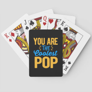Gifts Dad   You Are The Coolest Papa Poker Cards