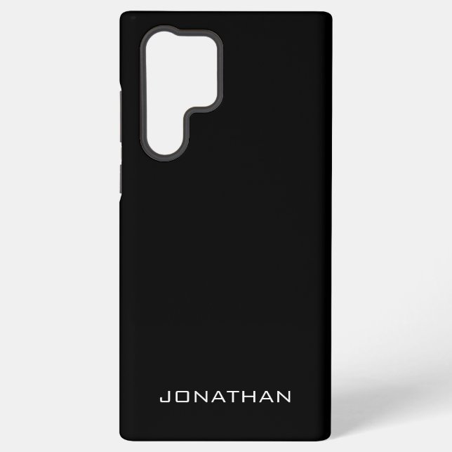 Gifts Elegant Modern Monogram Name Best Trendy Samsung Galaxy Case (Back)