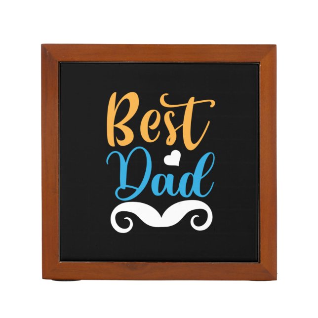 Gifts Father | Best Dad Desk Organizer (Front)