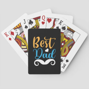 Gifts Father   Best Dad Poker Cards