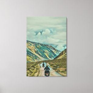 Gifts for a motorcycle rider canvas print