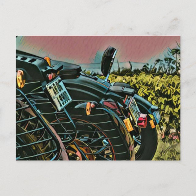Gifts for a motorcycle rider postcard (Front)