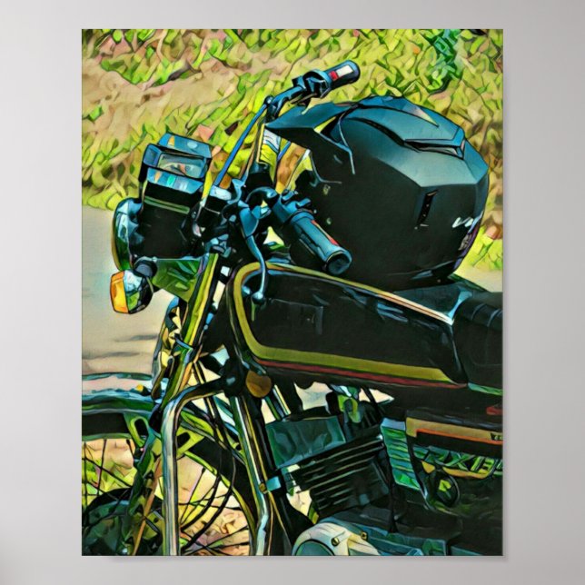 Gifts for a motorcycle rider poster (Front)