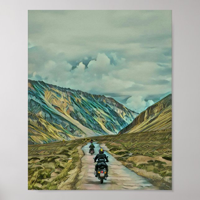 Gifts for a motorcycle rider poster (Front)
