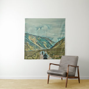 Gifts for a motorcycle rider tapestry