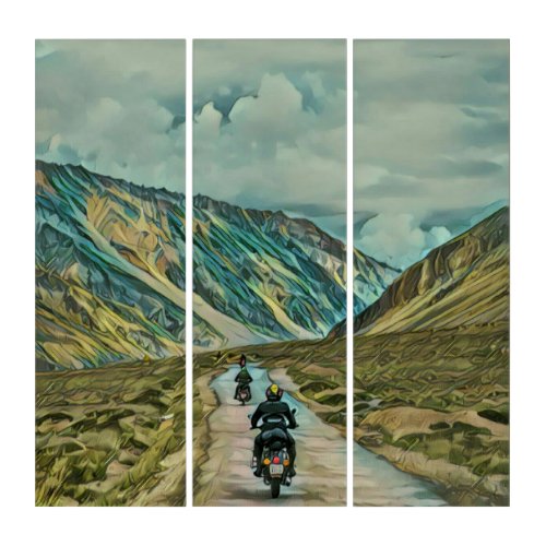 Gifts for a motorcycle rider triptych
