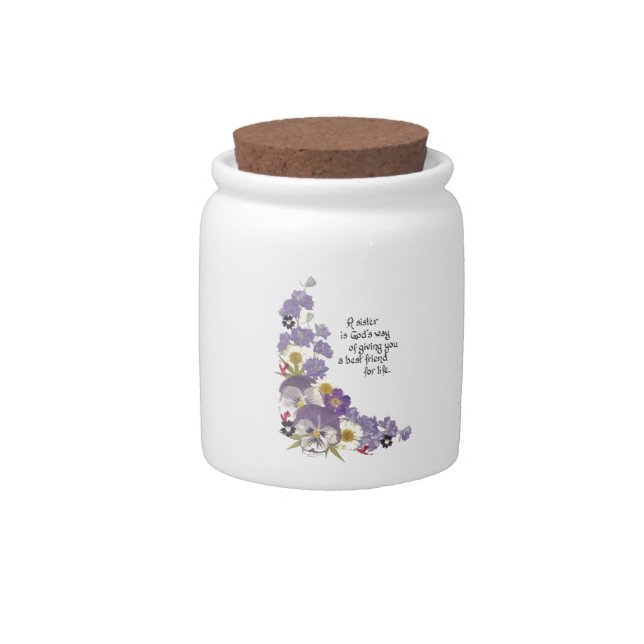 gifts for a sister candy jar (Front)