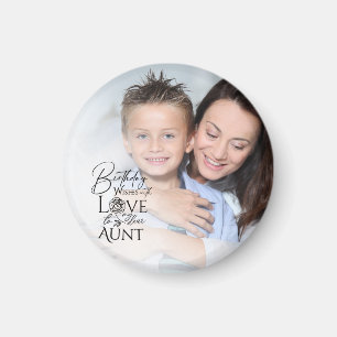 Gifts For Aunt   Simple Aunt's Birthday DEsign Magnet