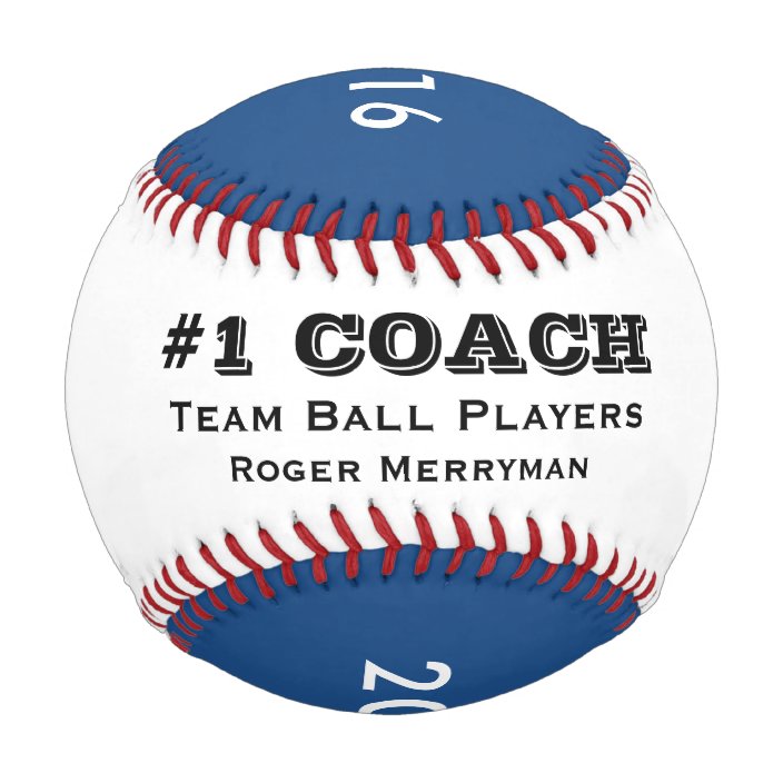 Gifts for Baseball Coaches 1 Coach in Blue