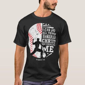 Gifts For Baseball Pitchers Boys Kids Teens Christ T-Shirt