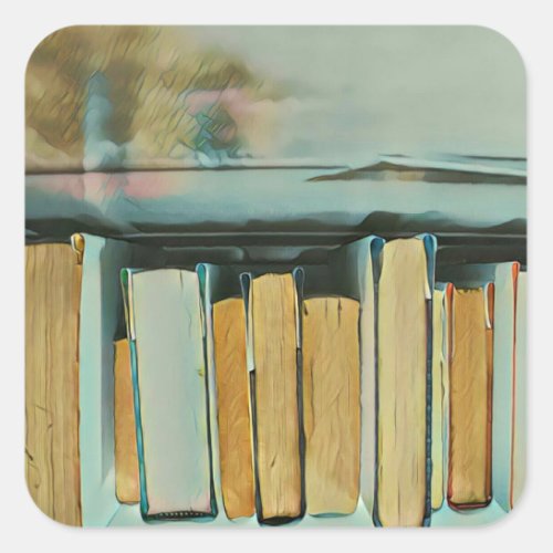 Gifts for book lovers square sticker