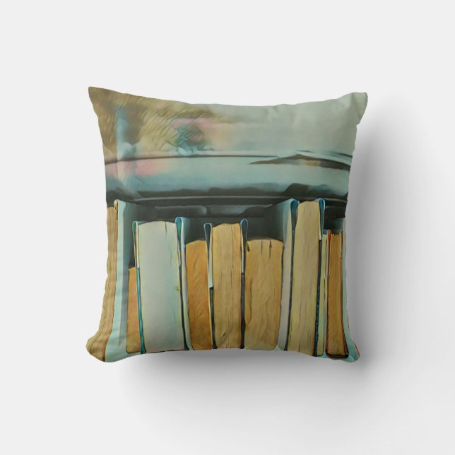 Gifts for book lovers throw pillow (Front)