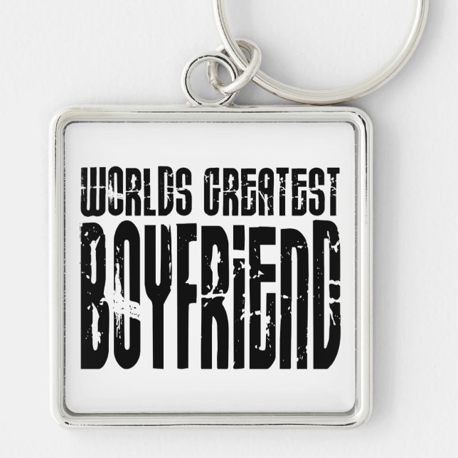 Gifts for Boyfriends : World's Greatest Boyfriend Keychain (Front)
