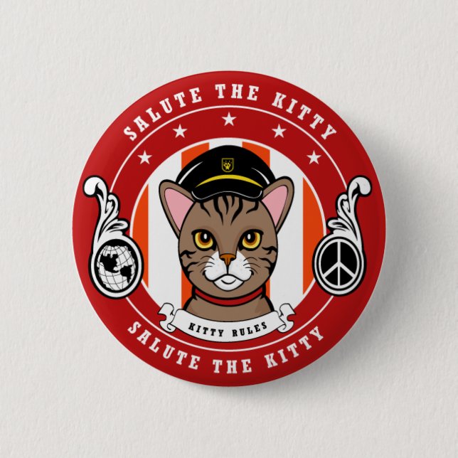 Gifts for Cat lovers Button (Front)