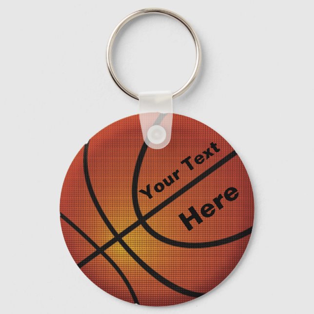 Gifts for Coaches Basketball Keychains Personalize (Front)