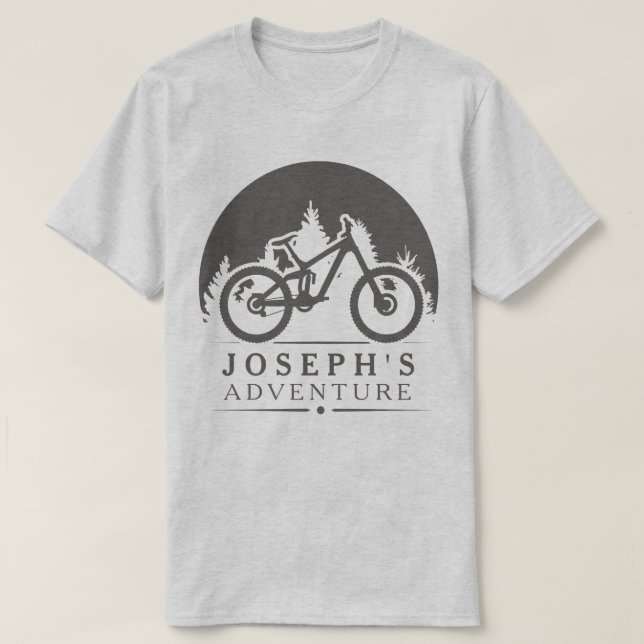 Gifts for Cyclists Personalized T-Shirt (Design Front)