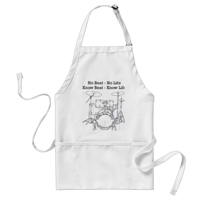 Gifts for Drummers, Musicians, and Dancers Adult Apron (Front)