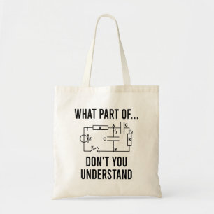 gifts for electrical engineer, gifts electricians tote bag