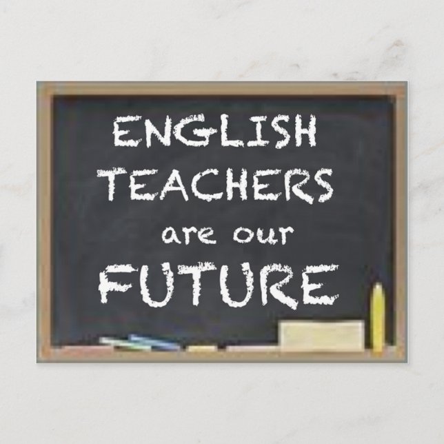 GIFTS FOR ENGLISH TEACHERS POSTCARD (Front)