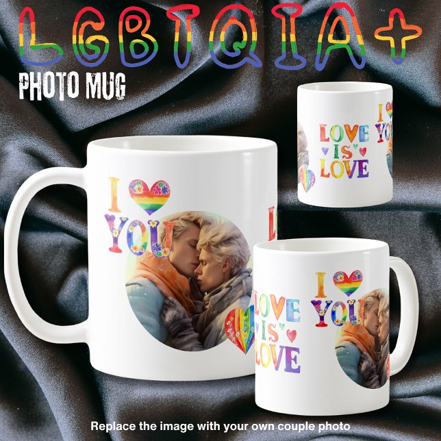 Gifts for Gay Trans LGBTQIA Couples Personalized Coffee Mug (Creator Uploaded)