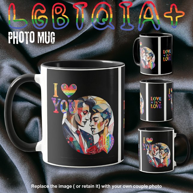 Gifts for Gay Trans LGBTQIA Couples Personalized Mug (Creator Uploaded)