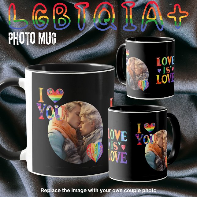 Gifts for Gay Trans LGBTQIA Couples Personalized Mug (Creator Uploaded)