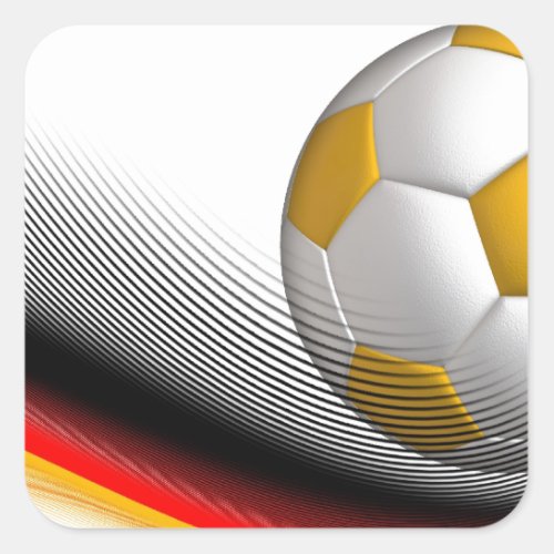 Gifts for German Football Soccer Lovers Square Sticker