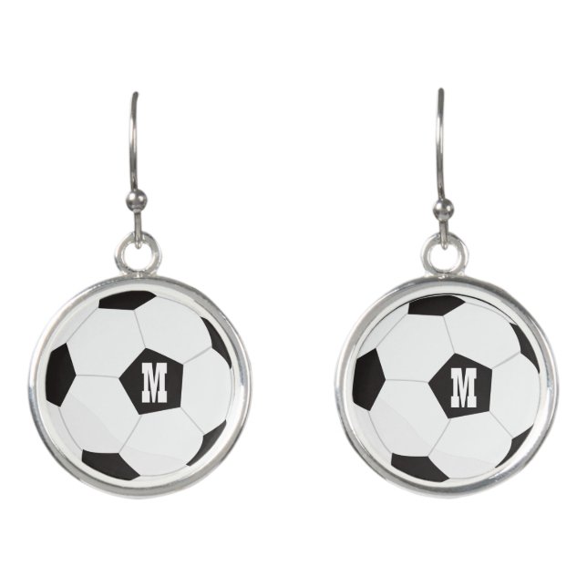 Gifts for girls that loves soccer  ( Earrings) Earrings (Front)